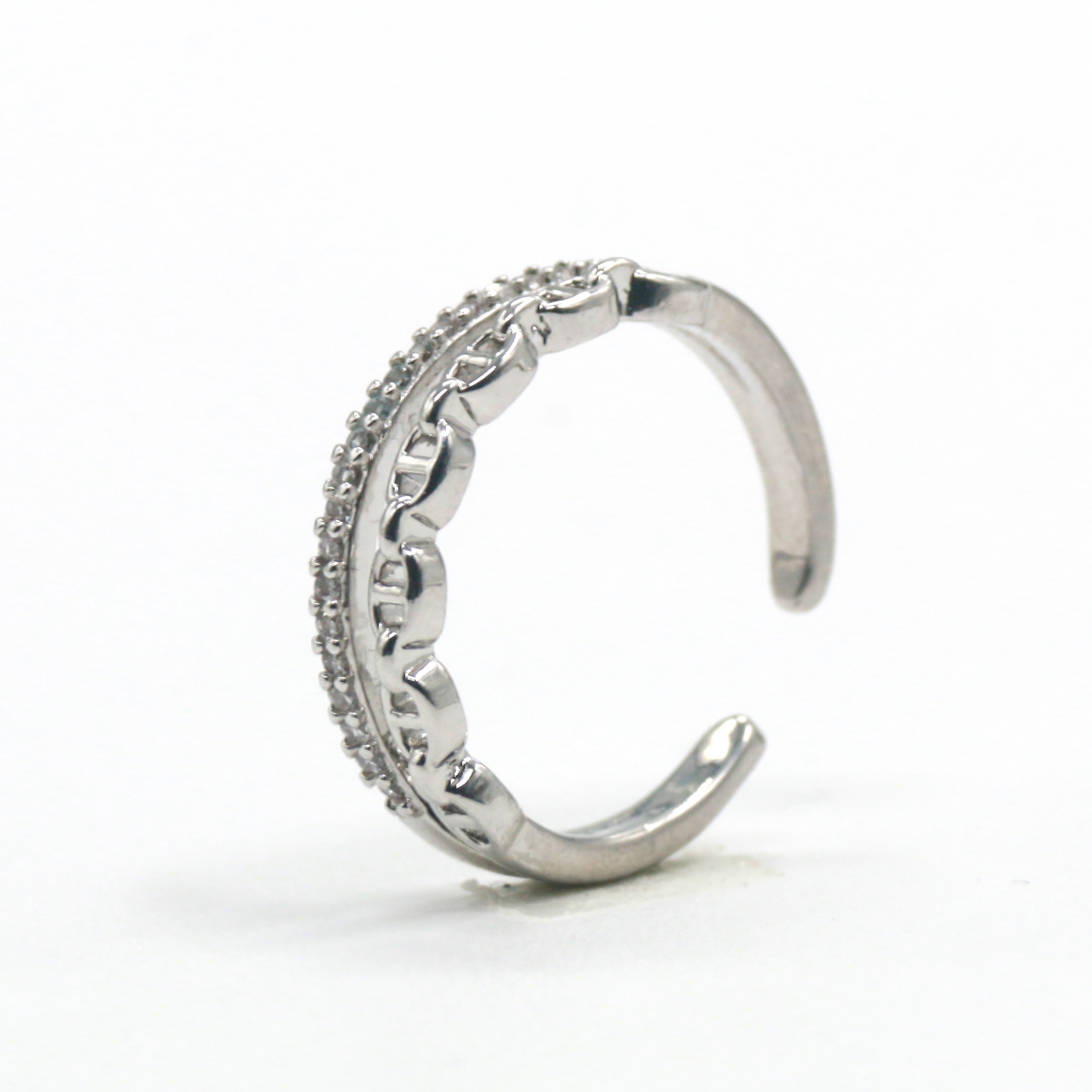 Anillo de circonitas de cobre 7 details Picture