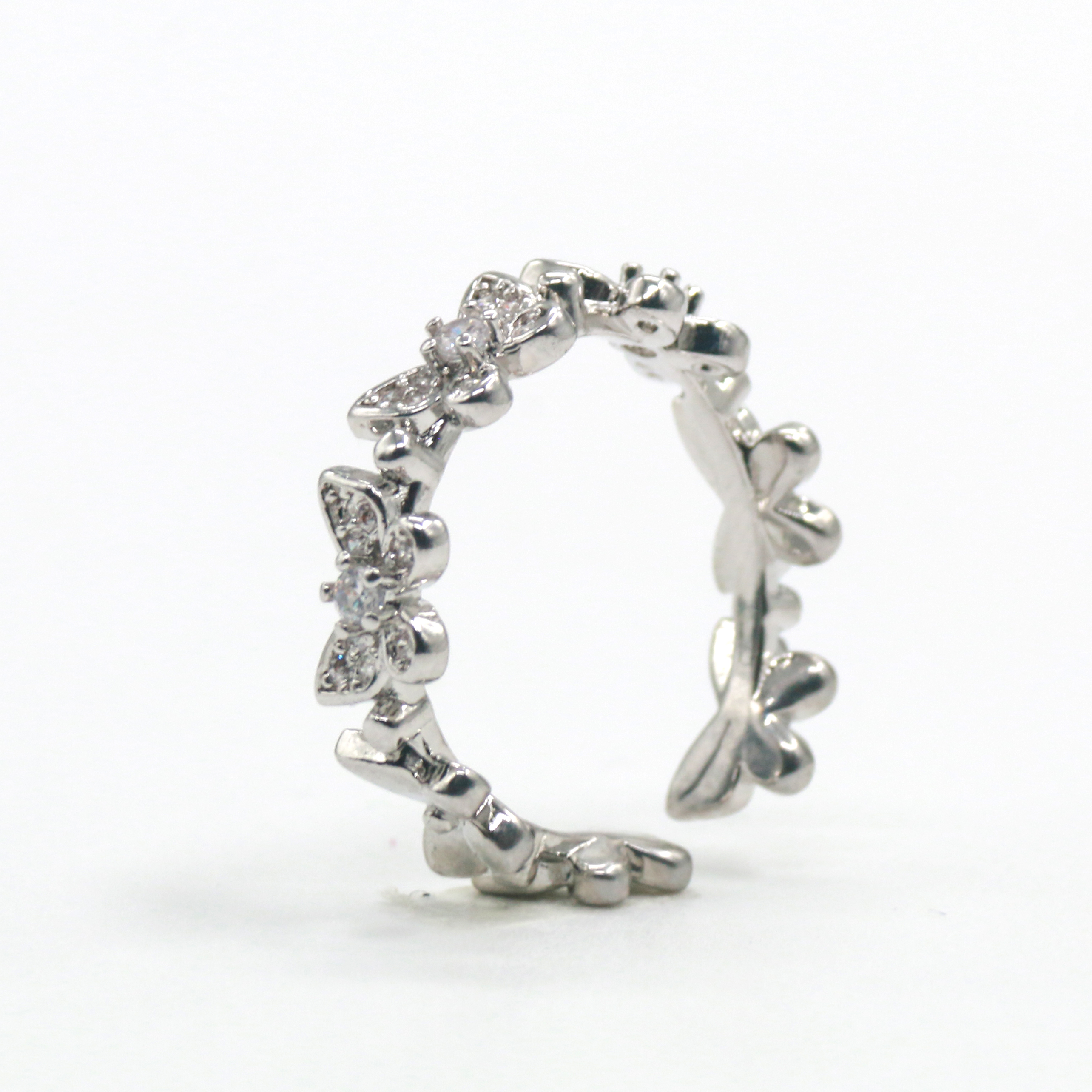 Anillo de circonitas de cobre 4 Item Picture
