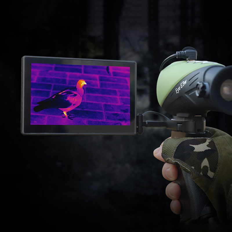 Outdoor portable handheld thermal imager E3W infrared positioning hot search thermal energy sensing patrol night vision device details Picture