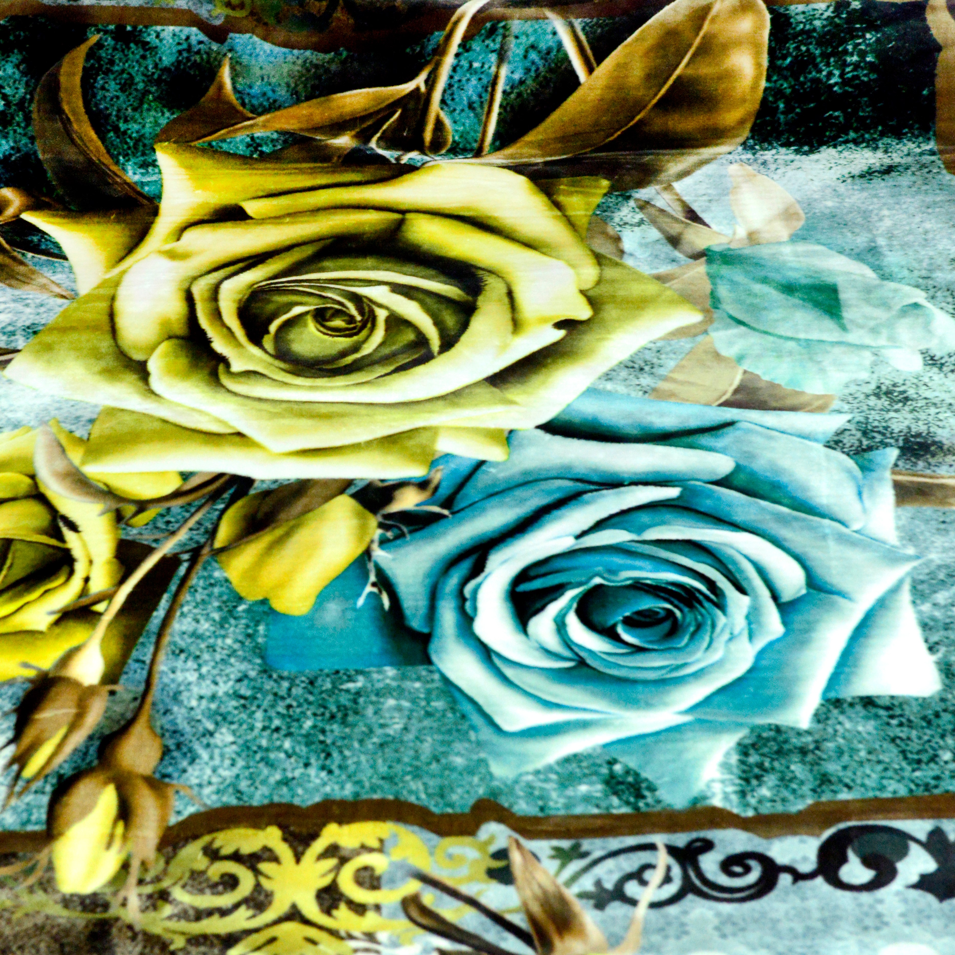 毛毯/拉舍尔毛毯/印花毛毯细节图