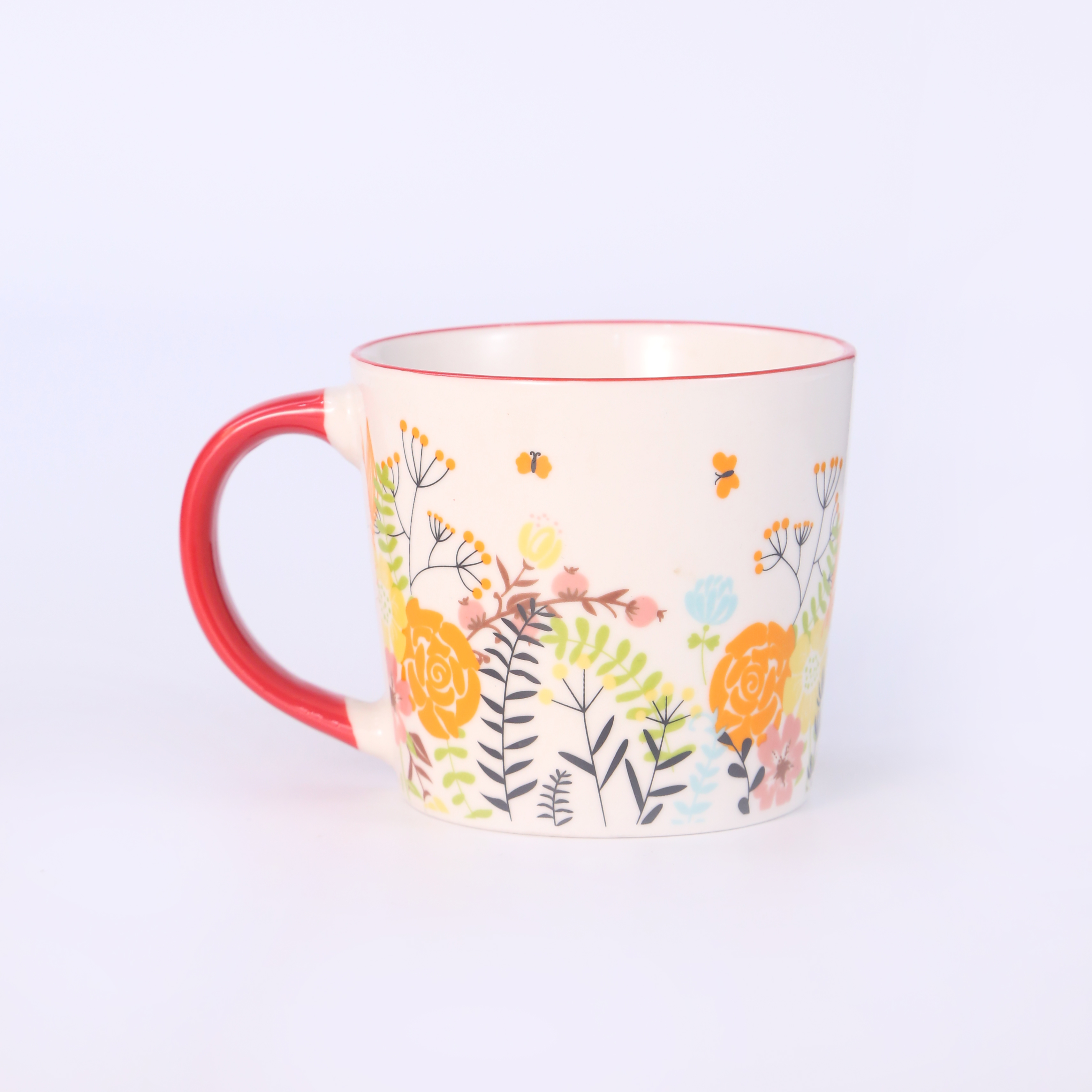 New ceramic cups, mugs, direct sales from foreign trade manufacturers, ins creative ceramic cups, trendy and cute water cups, covered spoons, pink mugs, student tea cups, coffee cups