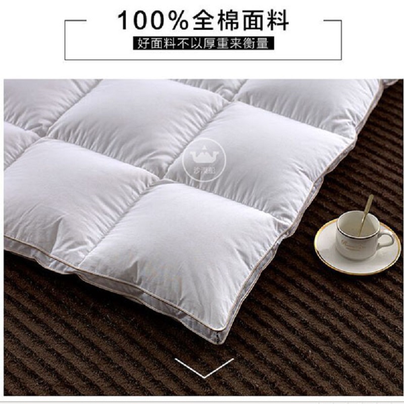 Hotel Bedding White goose down core quilt, high-end hotel linen bedding, warm down and silk quilt Application Scenario