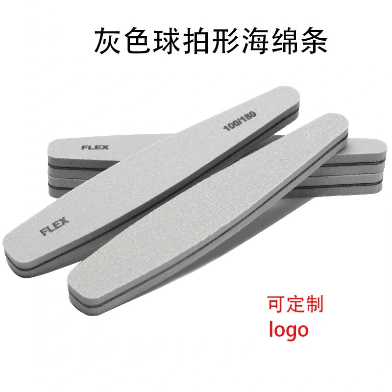 Factory direct supply of grey sponge polishing, double-sided grinding strips, nail polishing files, sponge strips, nail art shaping shanilak
