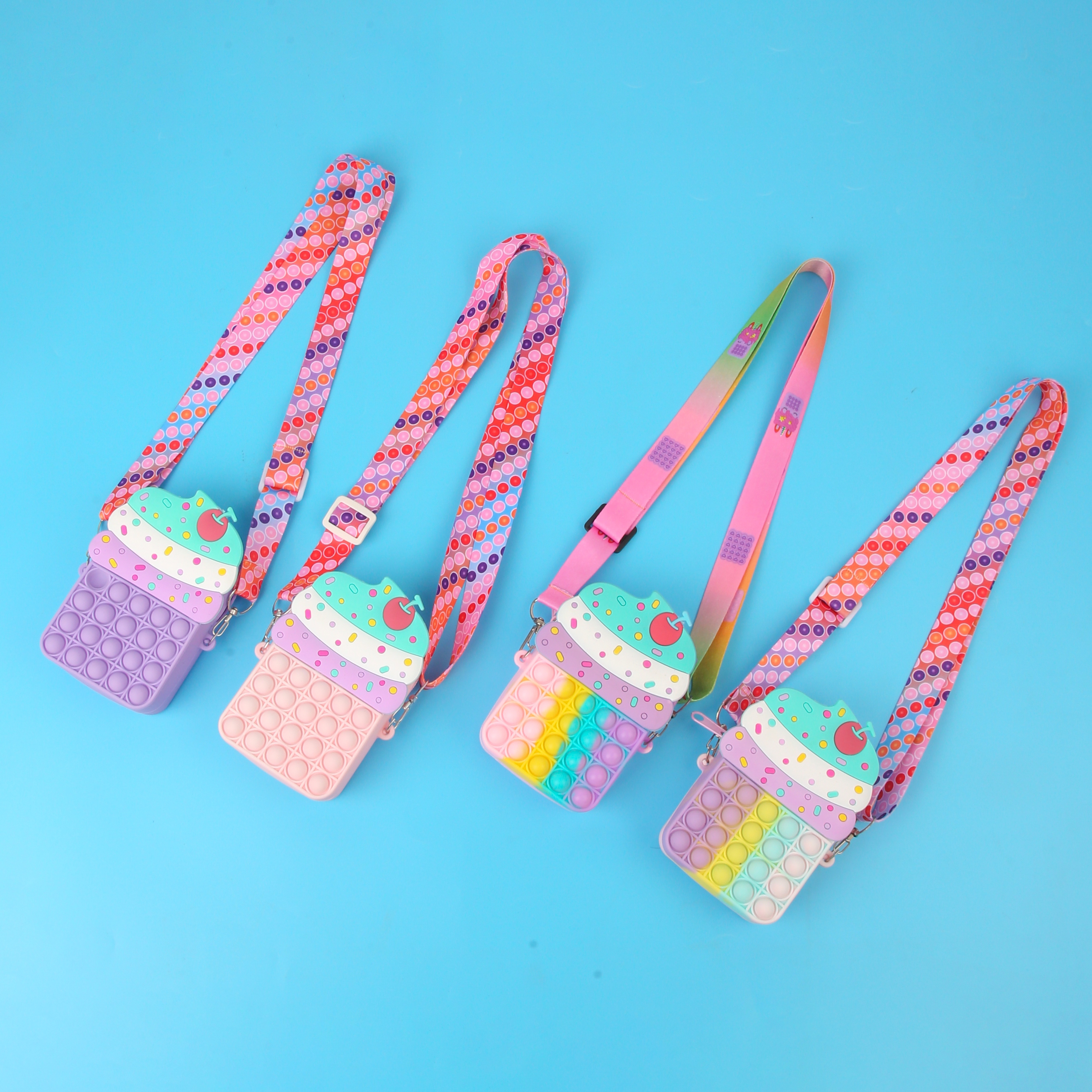 卡通硅胶儿童包包可爱造型包包手机包4