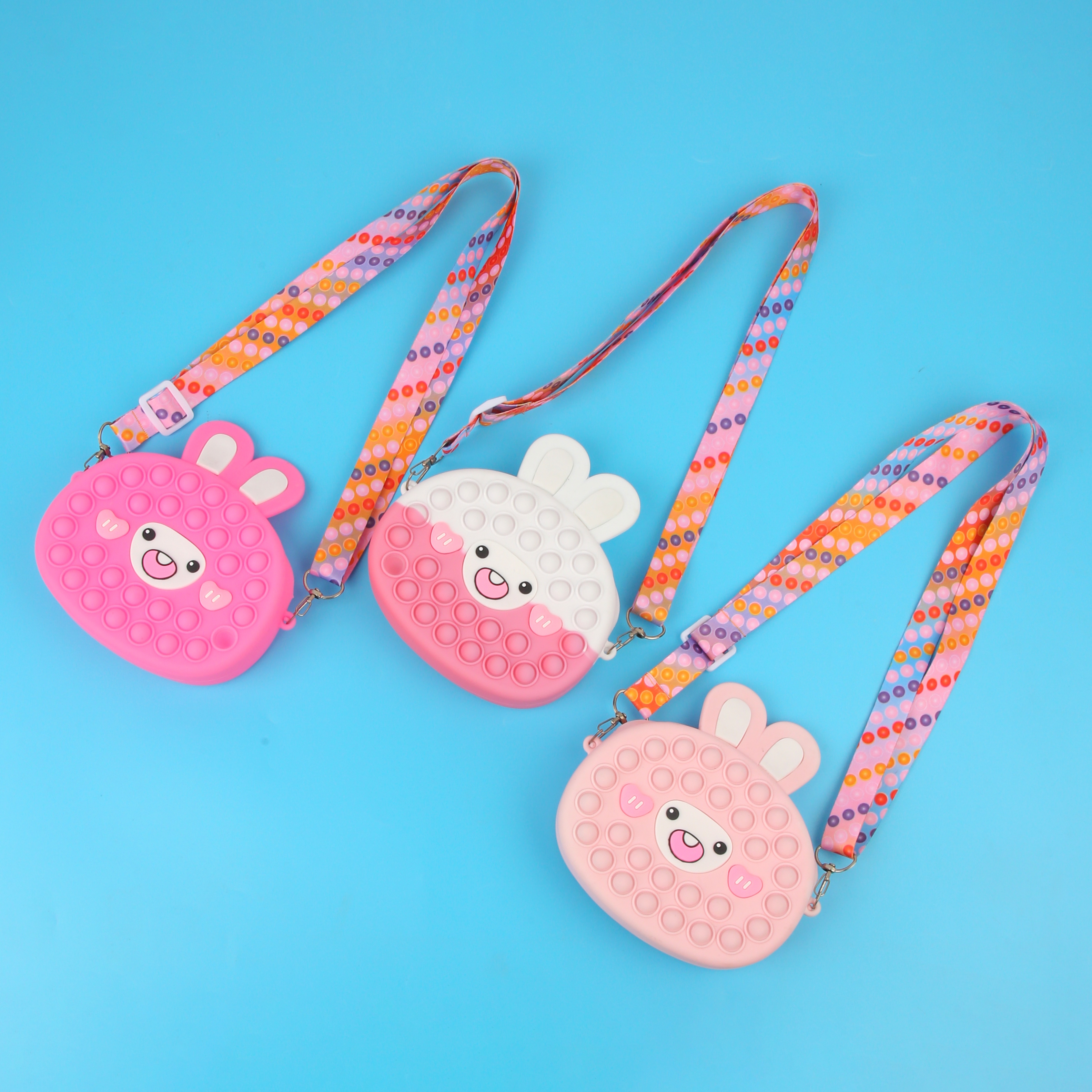 卡通硅胶儿童包包可爱造型包包手机包3