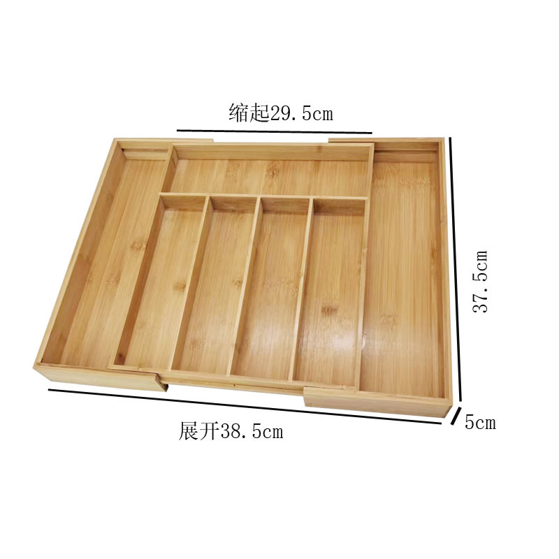 Kitchen drawer retractable knife and fork storage box for export Application Scenario