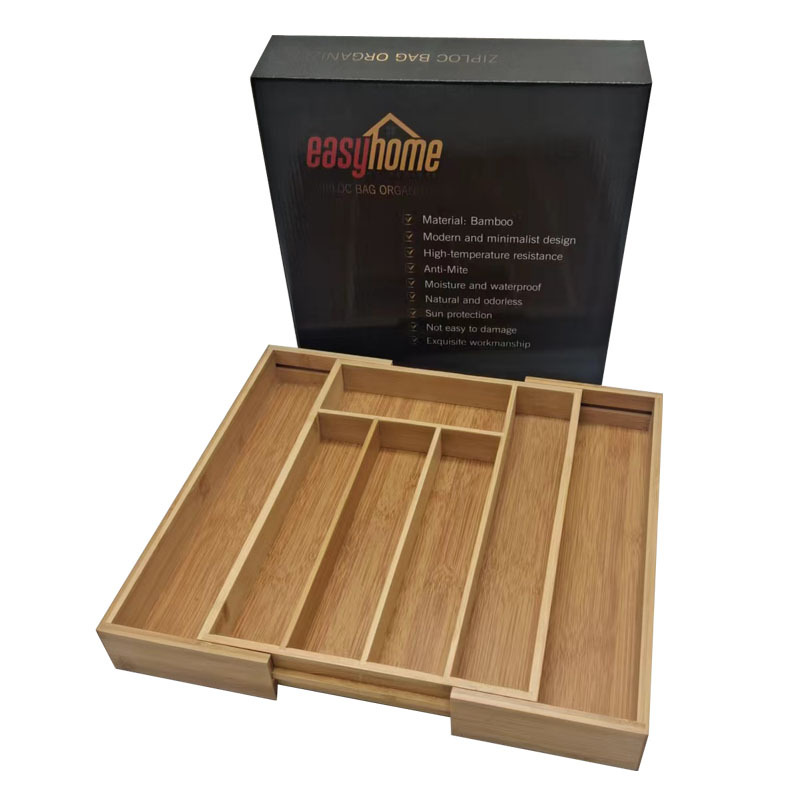 Kitchen drawer retractable knife and fork storage box for export Item Picture