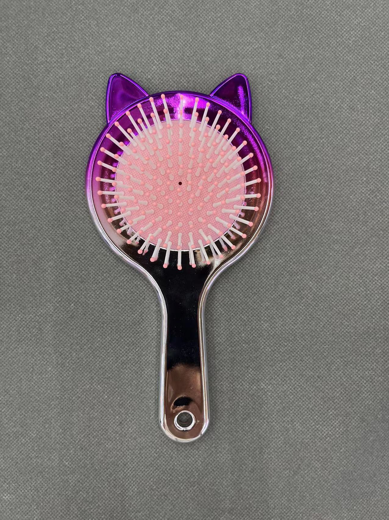 猫咪猫耳朵电镀气囊梳顺发梳发廊防静电美发梳