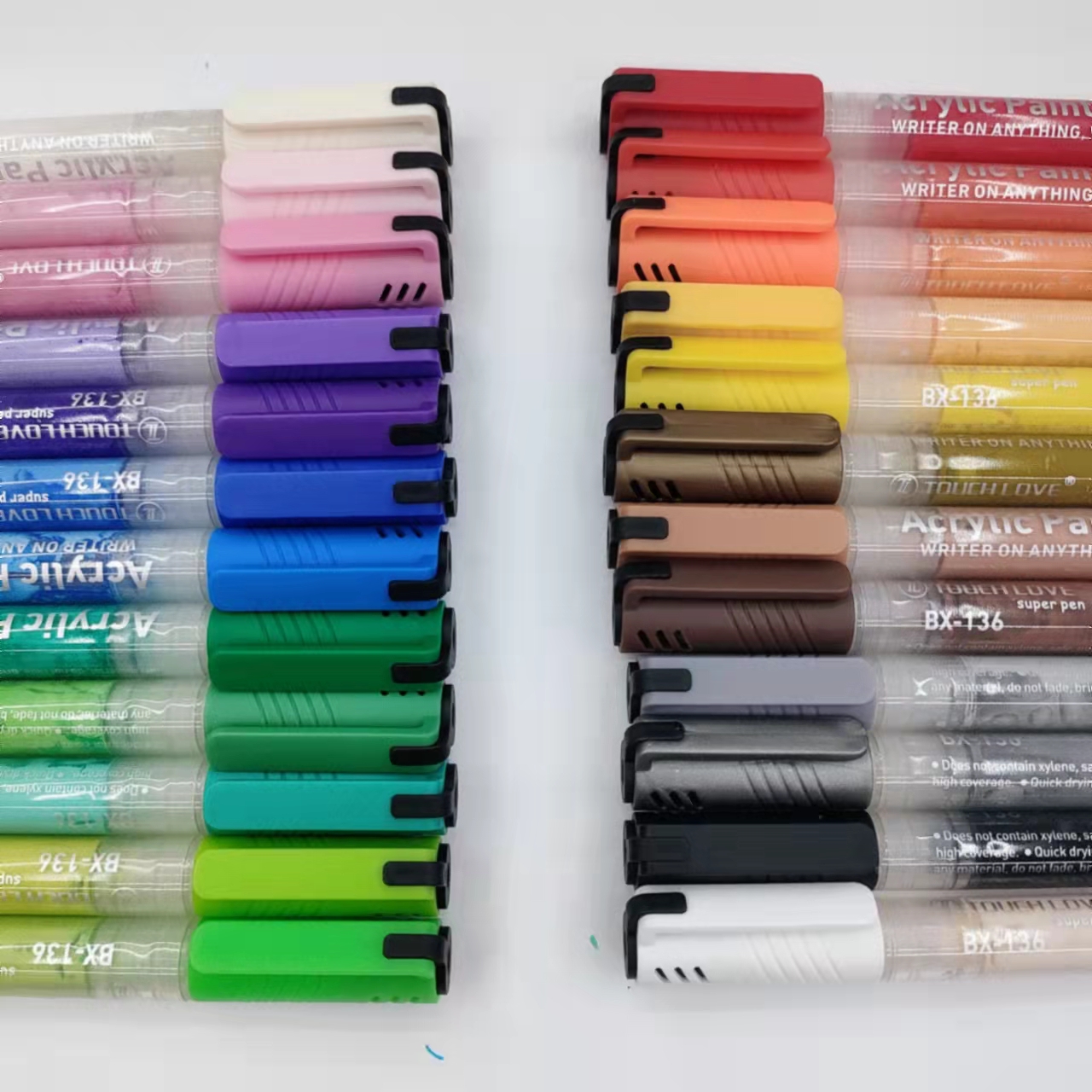 BX-136 Acrylic marker Pen, colored drawing pen, children's art DIY pen details Picture