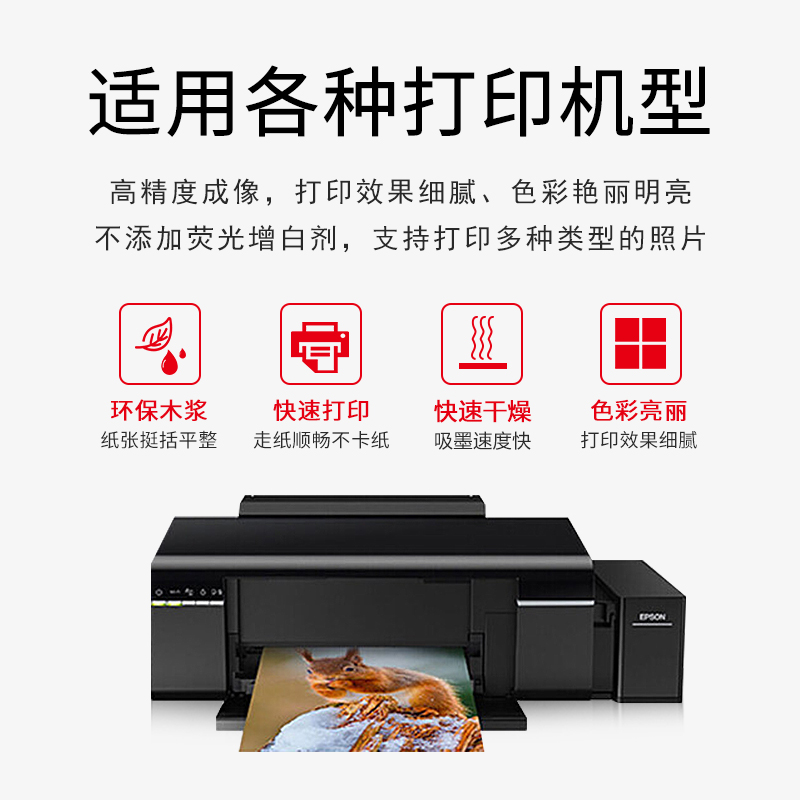 KODAK 270gRC waterproof photo paper, high-gloss photo paper, Kodak photo printing paper, A4 photo paper, 20-sheet photo paper, photo paper, RC inkjet photo paper Application Scenario