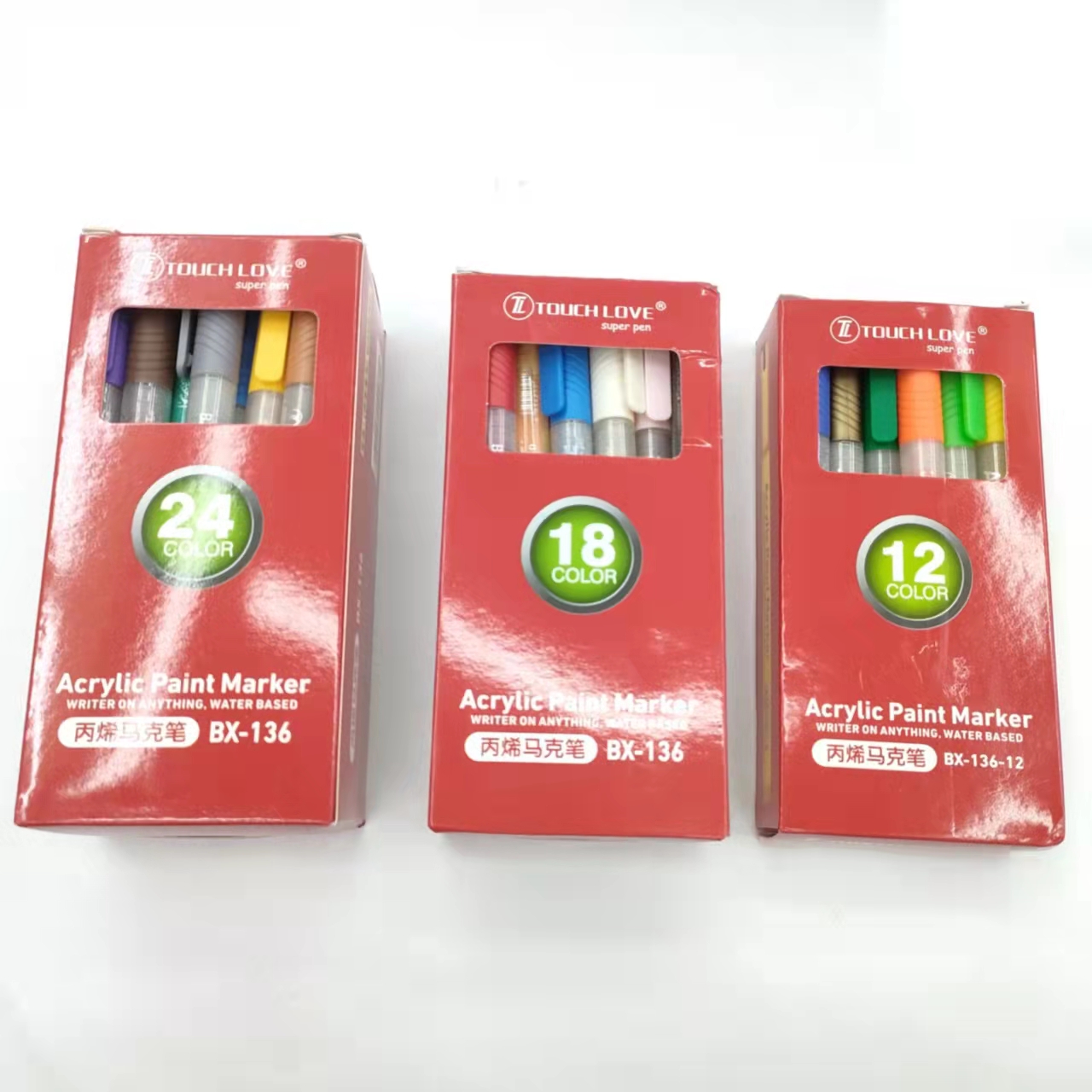 BX-136 Acrylic marker Pen, colored drawing pen, children's art DIY pen