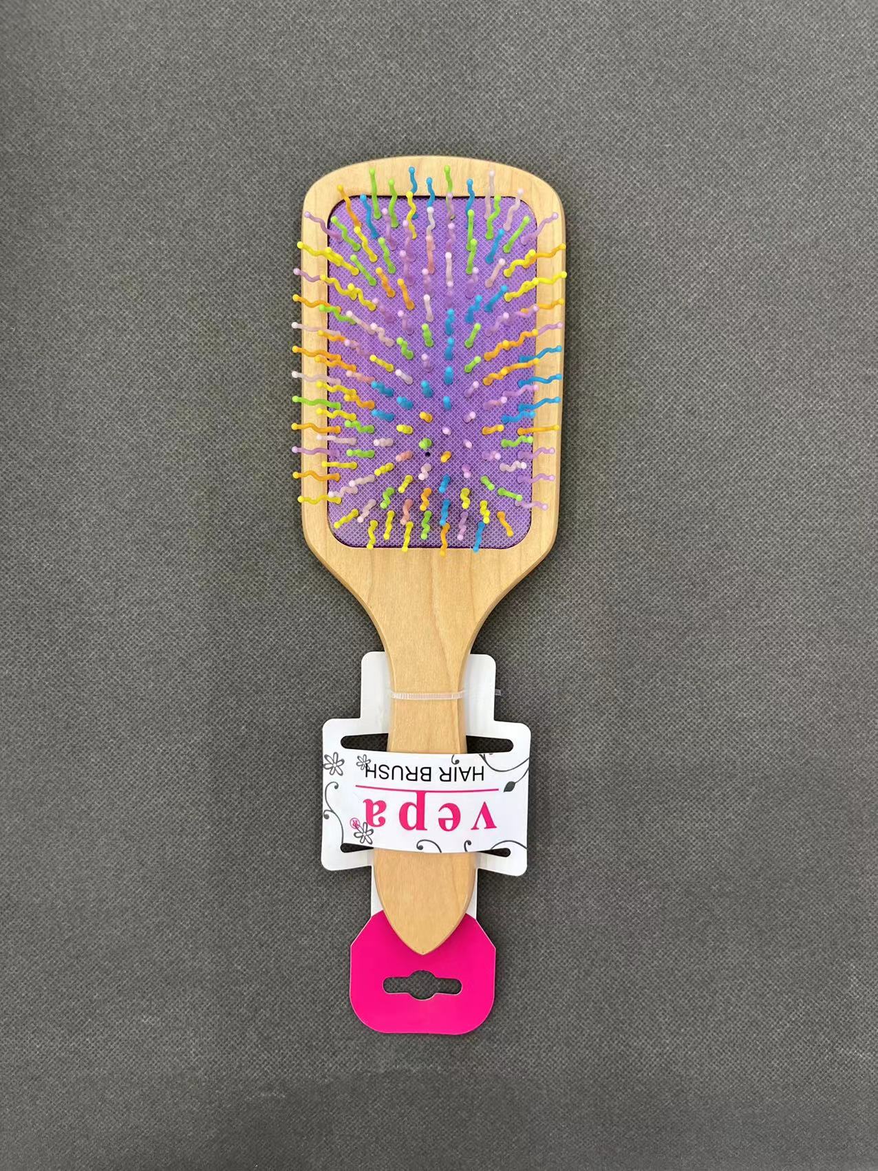 天然楠竹木纹气垫按摩梳顺发梳头部按摩舒缓疲劳梳子