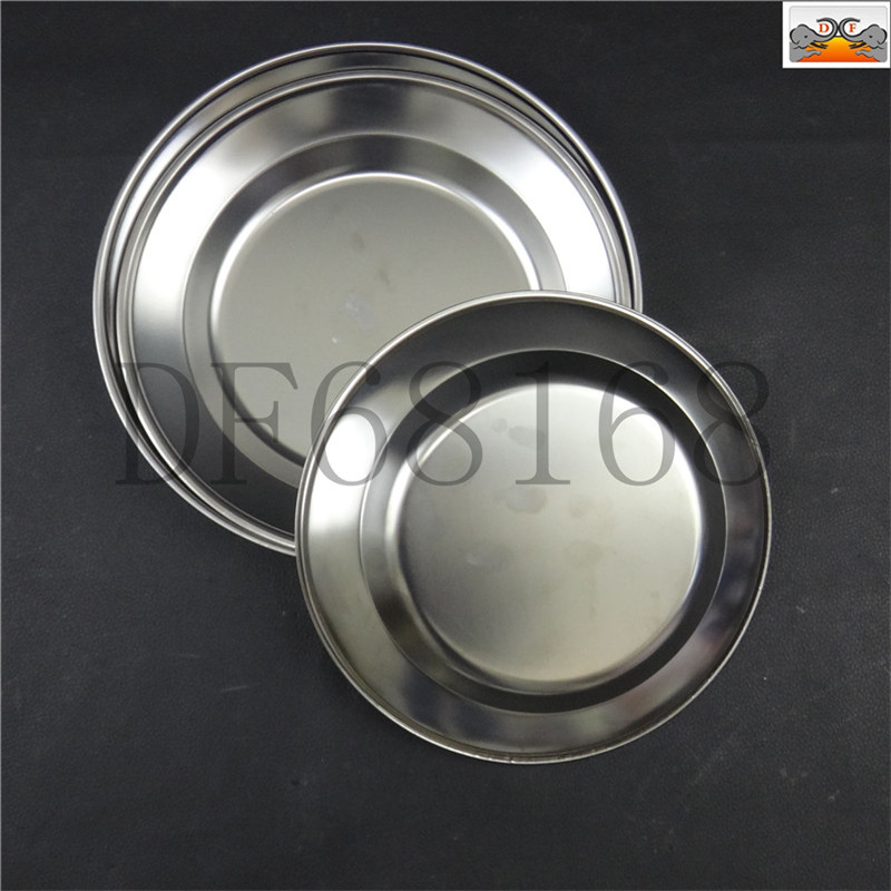 DF 68168 magnetic plate, stainless steel plate, high appearance level, round plate, straw hat plate, Korean noodle plate, home pasta salad plate, golden dinner plate, shallow DF TRADING HOUSE Specification image