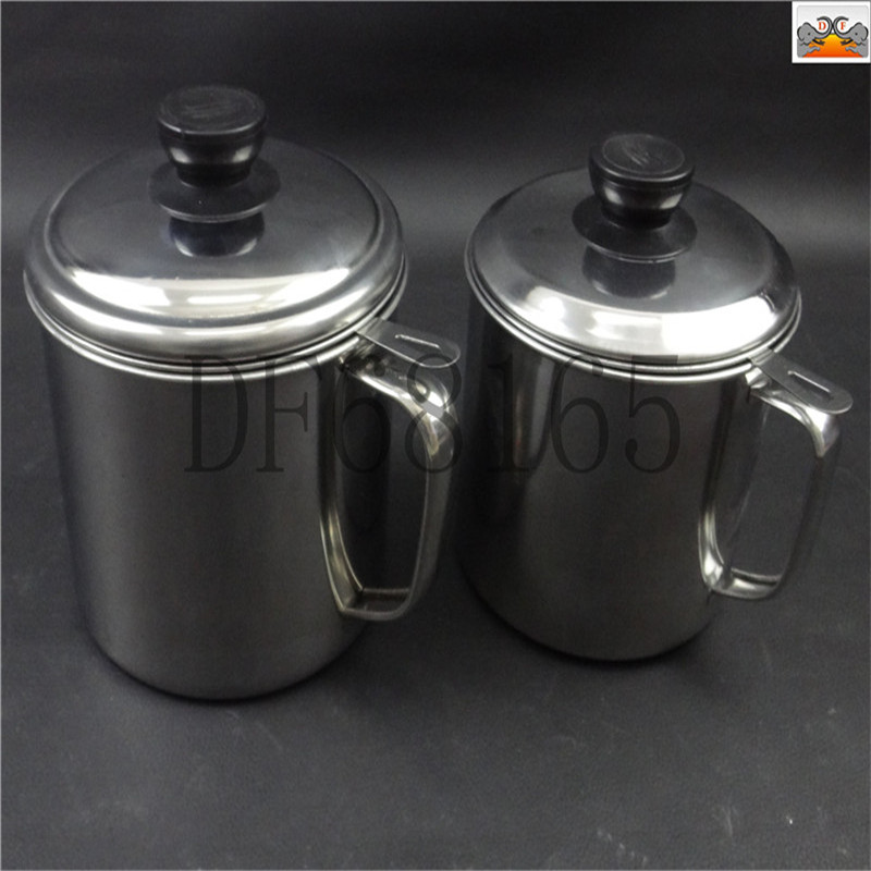 口杯不锈钢/滤油壶家用/带滤网储油罐/油瓶大容量/厨房过滤油罐/加厚油壶/DF TRADING HOUSE产品图