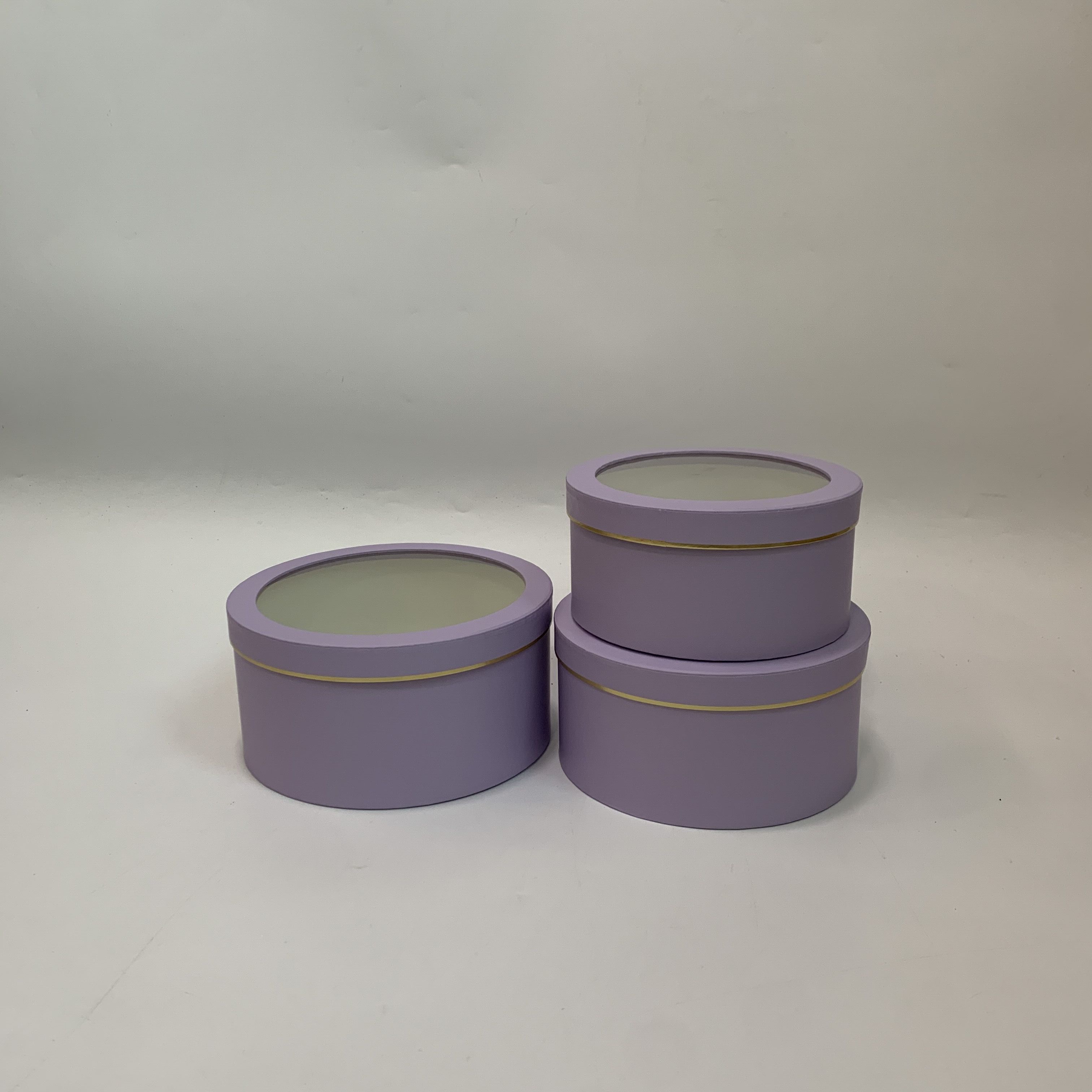 Vina circular hollowed-out three-piece gift box, three-piece gift box, flower box, fresh flower packaging box, and souvenir gift box Item Picture