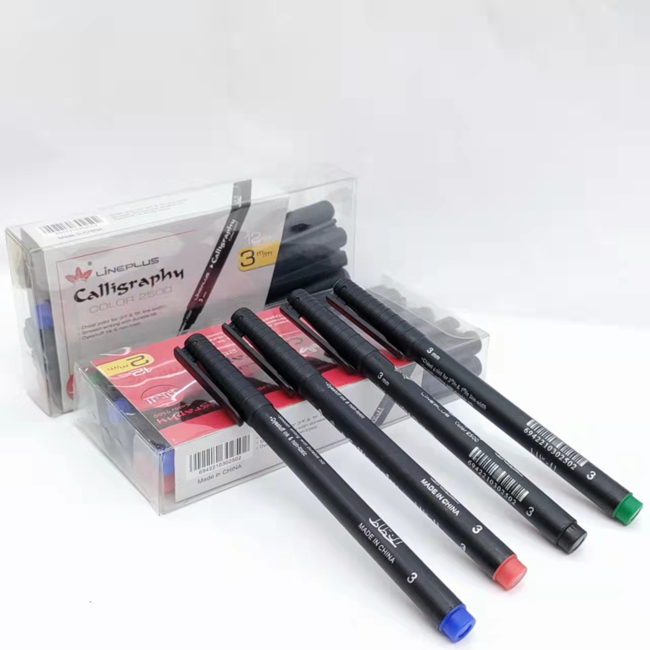 4-color water-based pens for smooth writing and marking of key points, office supplies