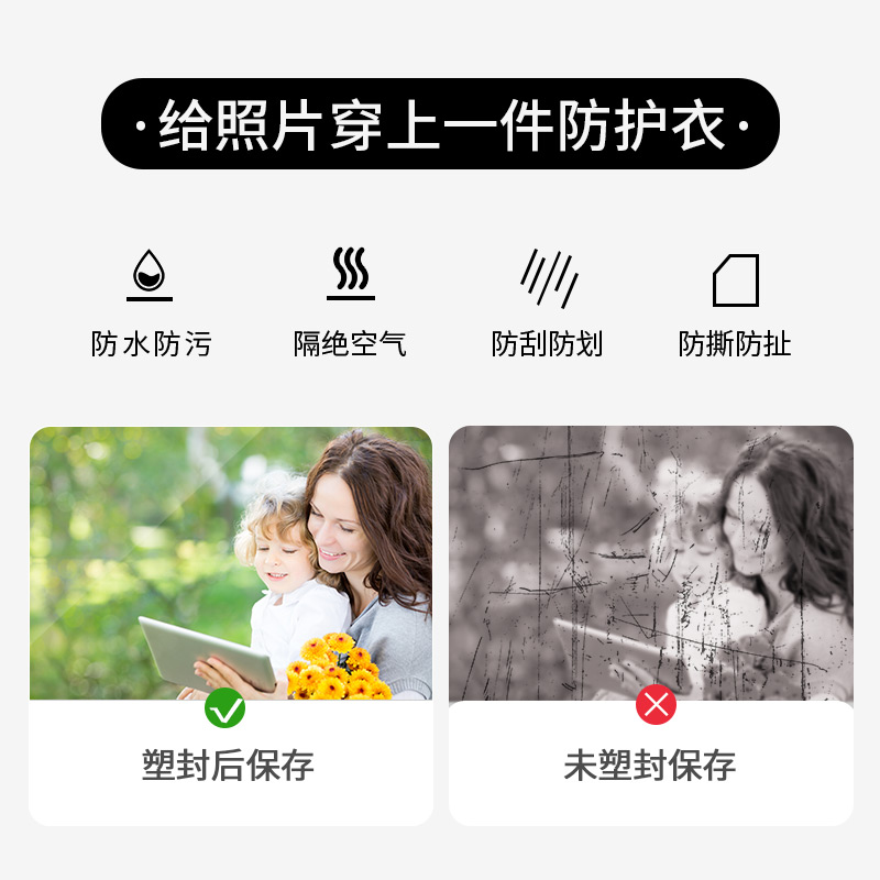 KODAK Kodak plastic film, card guard film, 7-thread photo paper, paper film, photo laminated film, photo laminated film, A4 photo, heat plastic film Specification image