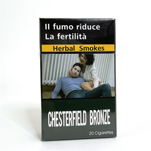 CHESTERFIELD BRONZE茶烟男女通用粗支代烟品 口感纯正不含尼古丁奇异果口味
