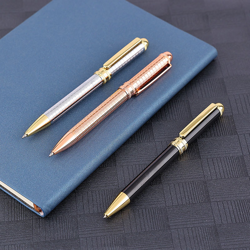 Factory wholesale high-end metal ballpoint pens, rotary metal pens, business gifts, metal ballpoint pens, customizable logos Application Scenario