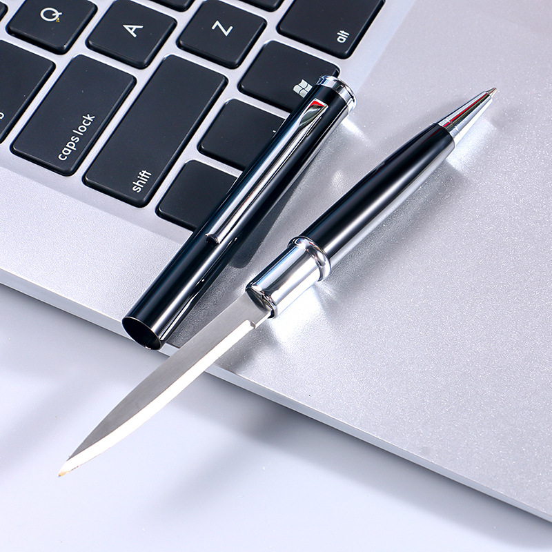 Cross-border best-selling multi-functional ballpoint pens, outdoor self-defense tools, knives, metal pens, letter openers, gift advertising pens Application Scenario
