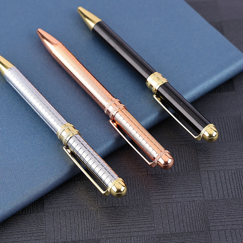 Factory wholesale high-end metal ballpoint pens, rotary metal pens, business gifts, metal ballpoint pens, customizable logos Specification image