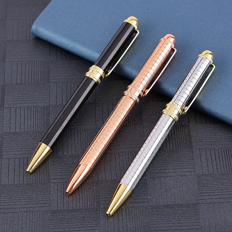 Factory wholesale high-end metal ballpoint pens, rotary metal pens, business gifts, metal ballpoint pens, customizable logos