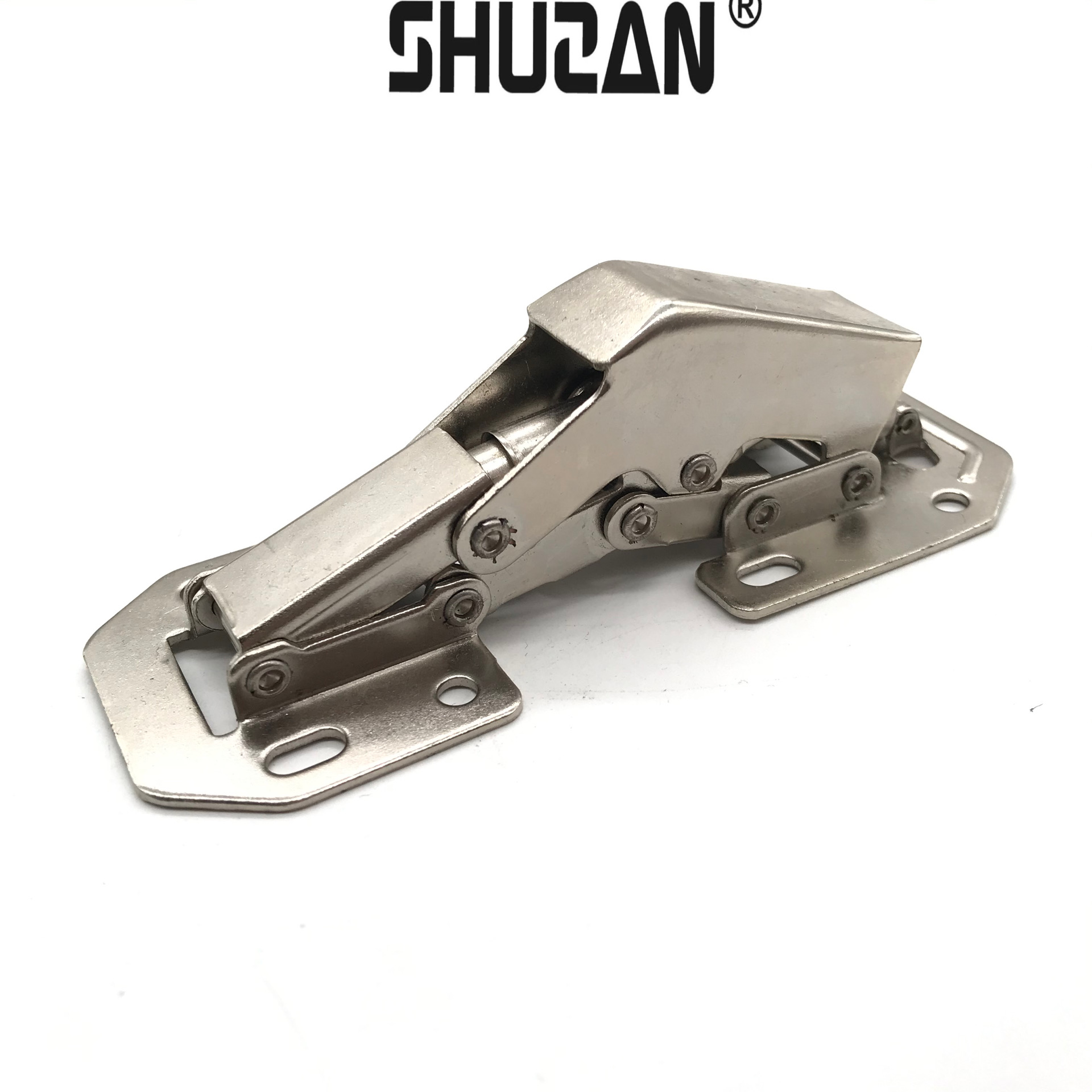 舒赞 桥式3寸青蛙弹子铰链 柜门弹簧平头铰链五金工具合页 其他五金工具产品图