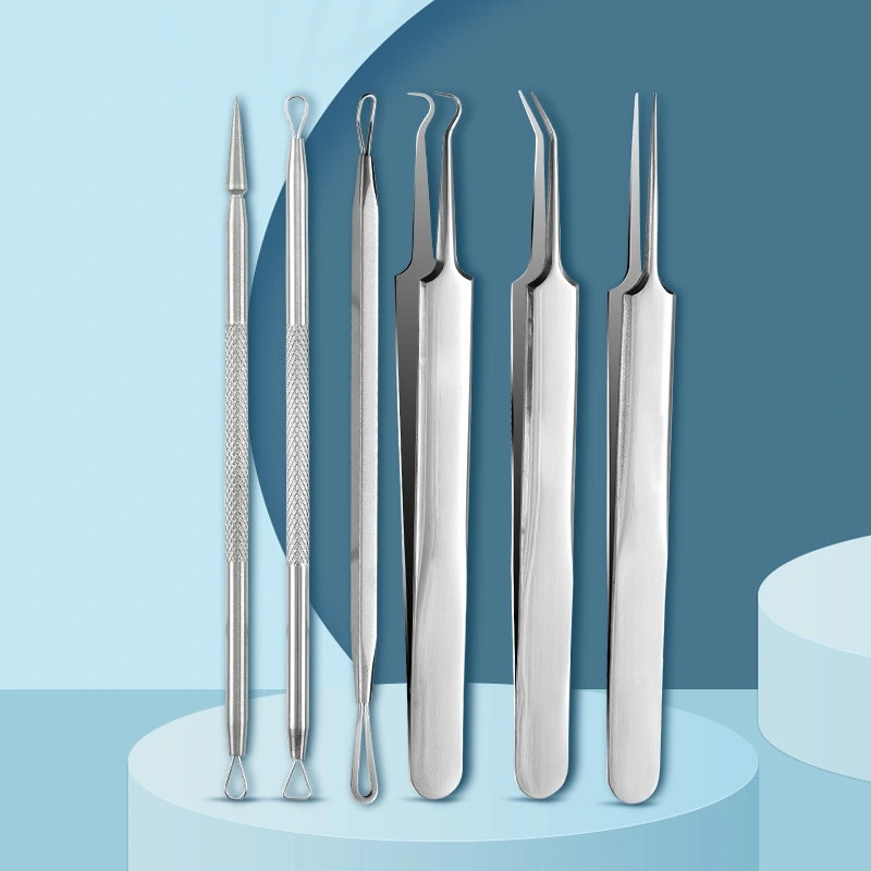 Stainless steel acne needle, acne clip set, acne needle, acne removal and blackhead facial beauty tool shanilak