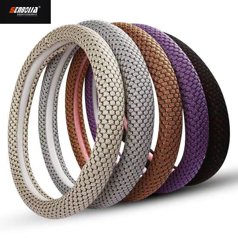senbolia-FXP-23 car steering wheel cover, all-season universal type car steering wheel cover factory direct sales. Welcome to inquire and customize car interior products