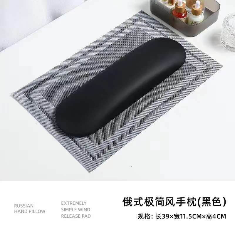 Russian-style minimalist nail art leather hand pillow Application Scenario