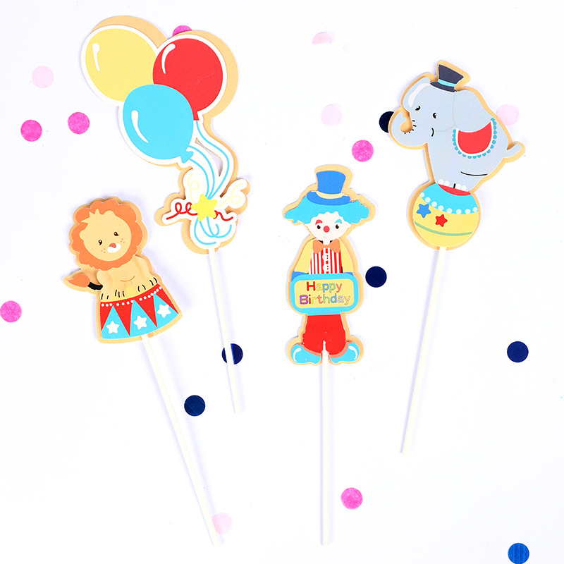 生日/派对/蛋糕插白底实物图