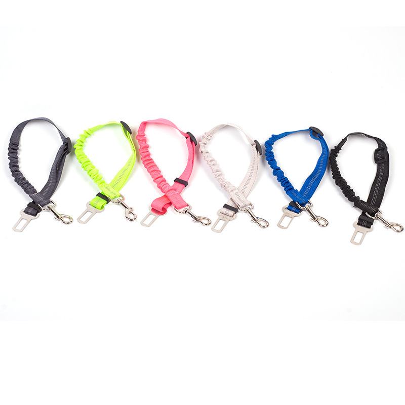 Dog car seat belt reflective tow rope for export details Picture