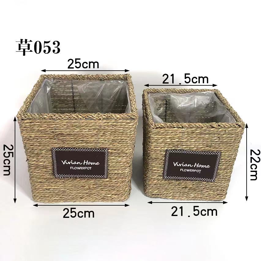 花篮/手工编织篮/收纳筐细节图