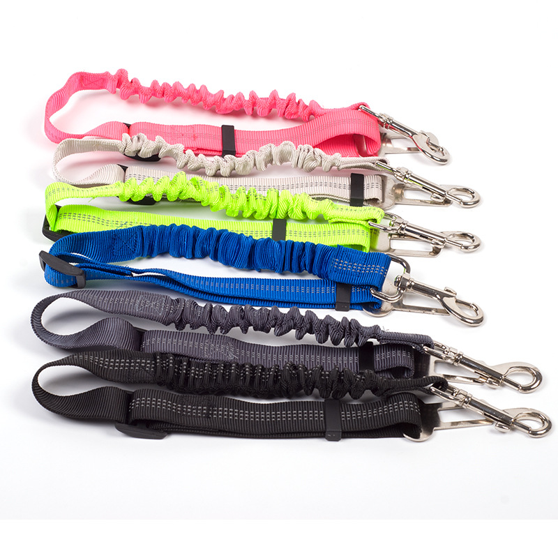Dog car seat belt reflective tow rope for export