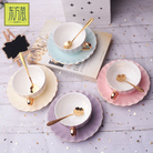 陶瓷咖啡杯骨瓷咖啡杯碟套装高档精致陶瓷花茶杯欧式法式小奢华下午茶红茶杯礼盒装送礼家用