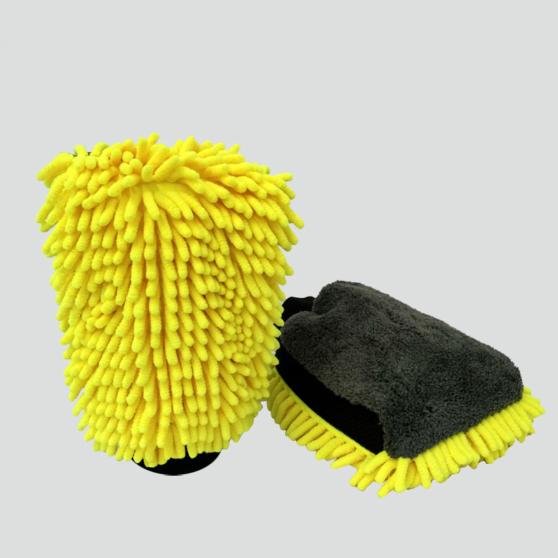 Chenier multi-purpose cleaning gloves, Chenier car wash gloves, microfiber waterproof car cleaning gloves, coral velvet car beauty, kitchen and home cleaning gloves, QW132 Specification image