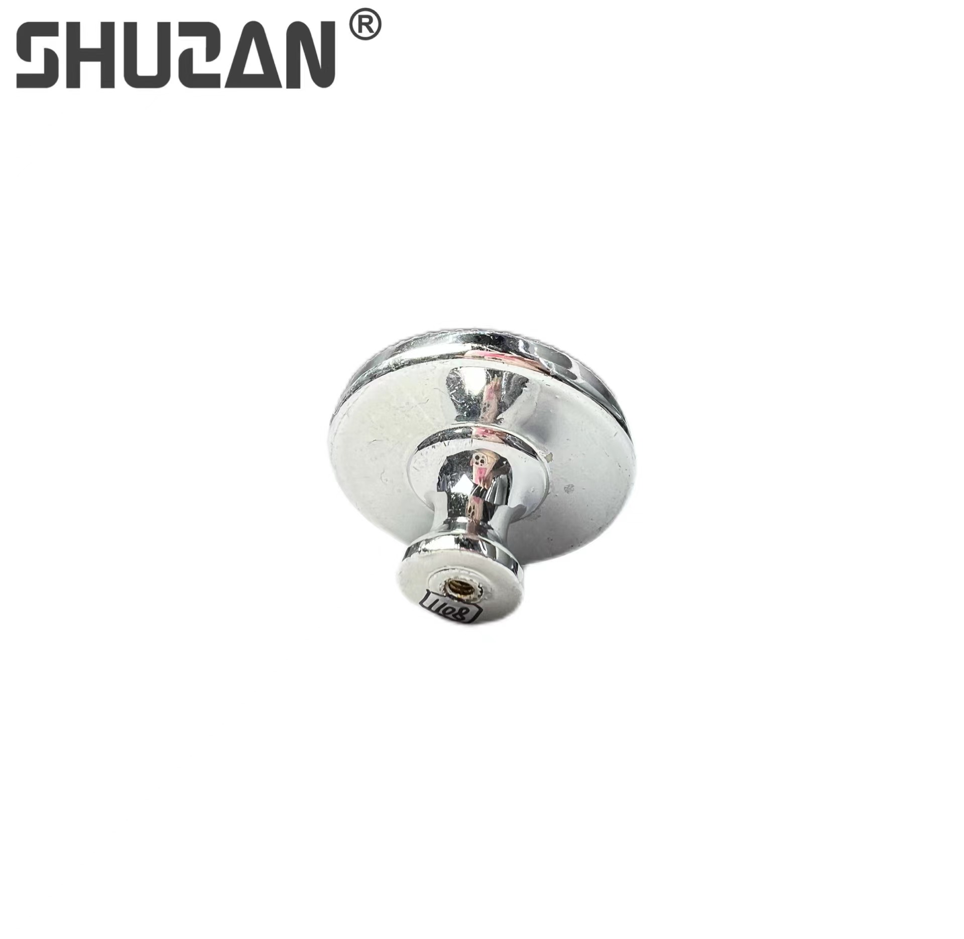 Shuzan brand guarantee ice crack European-style cabinet door handle, diamond crystal round single-hole mini light luxury home wardrobe cabinet door handle, high-end custom B002 other hardware tools single-lock handle Application Scenario