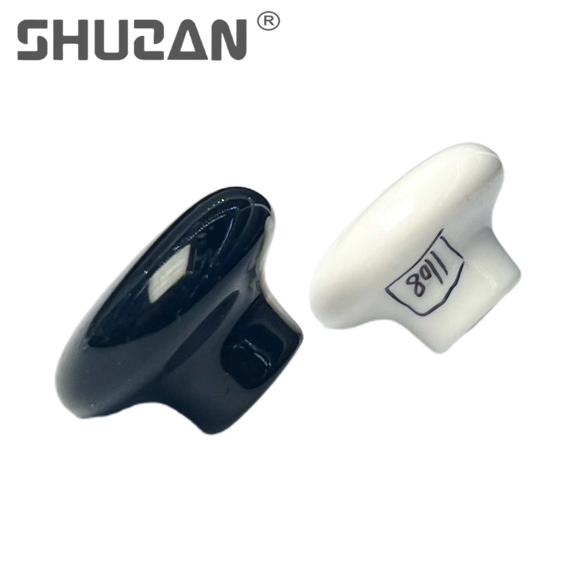 Shuzan unknown brand 304 material European simple plastic round single-hole mini handle, special handle for home wardrobe and cabinet door, luxury model B002, other hardware tools single-lock handle Item Picture