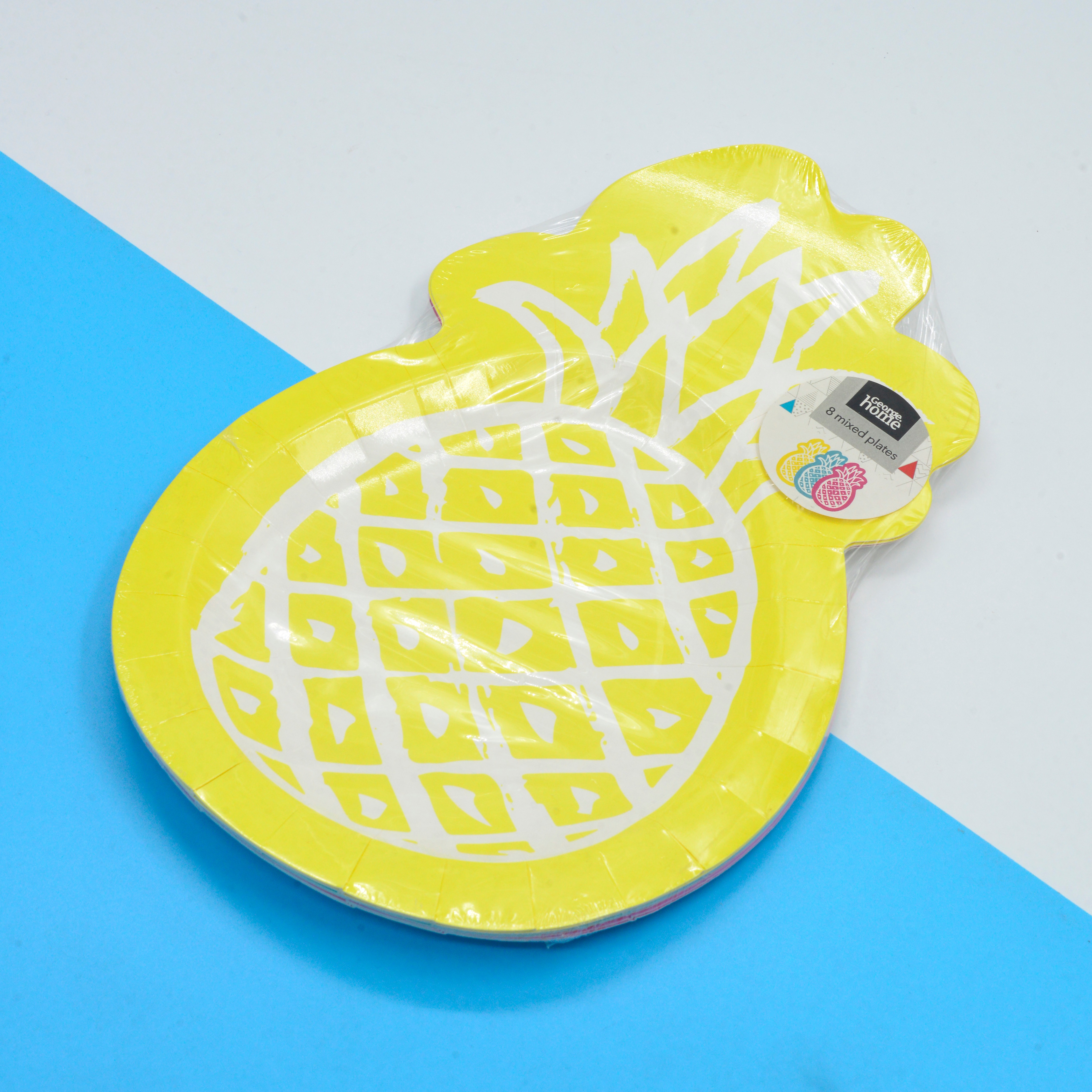 Influencer desechable piña creativa estilo pastel plat1
