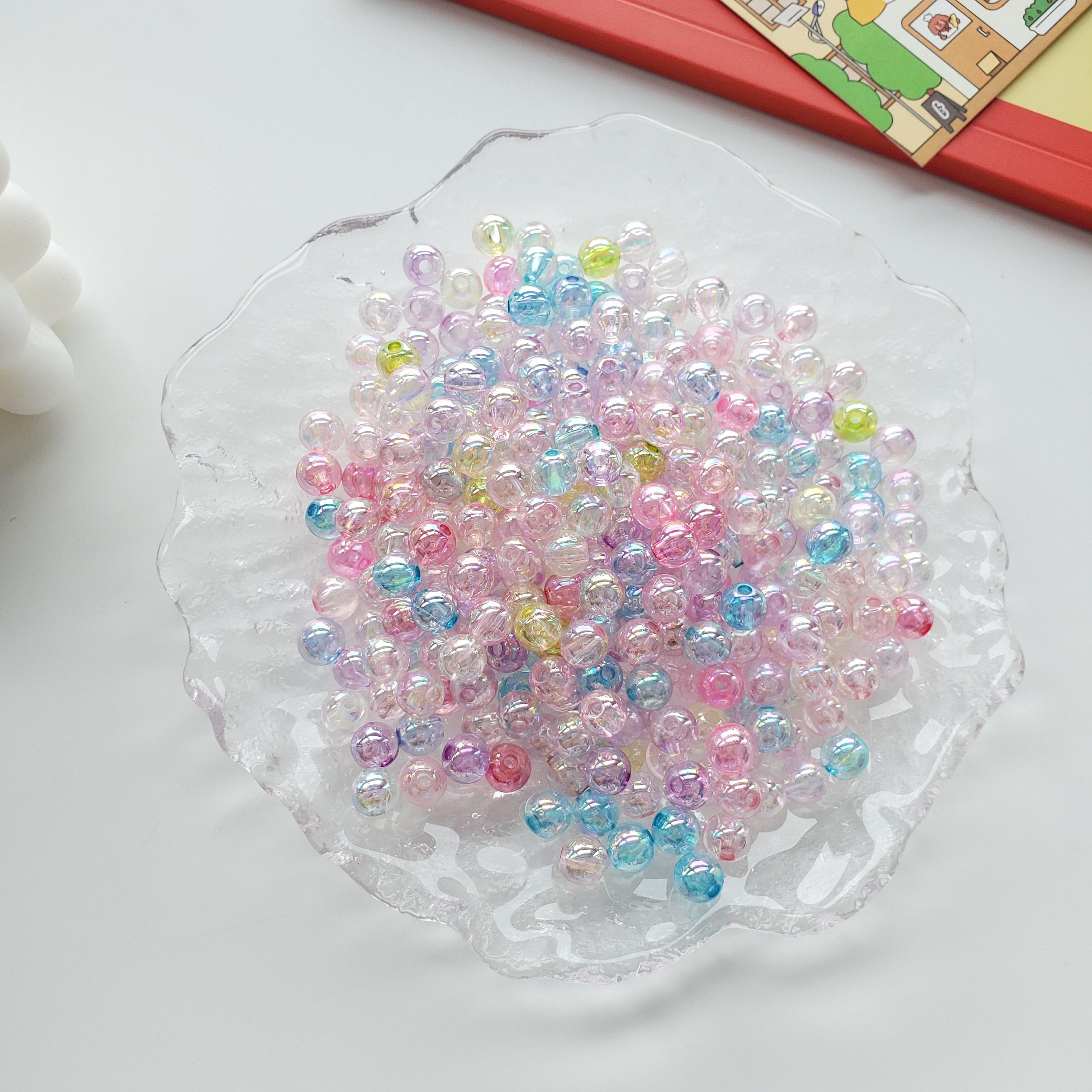قطع غيار مصنوعة من الخرز المسلسل من طراز Dyy Spany Spany AAB شفافة Item Picture