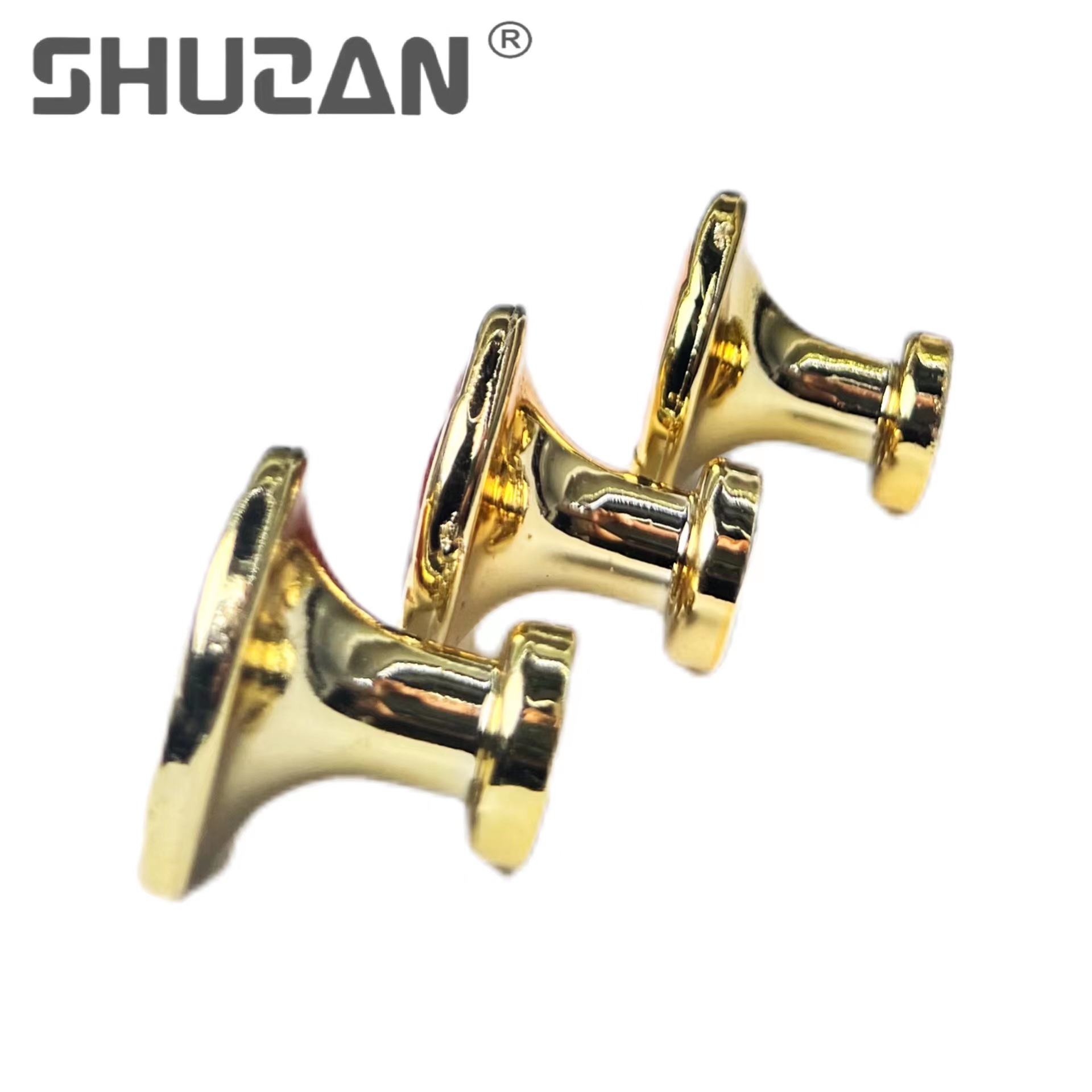 拉手/柜门内嵌拉手/厨房柜子把手/中古桃木色拉手/礼盒镀金把手白底实物图