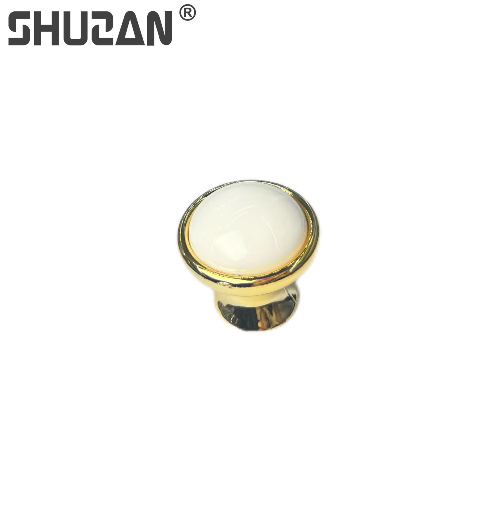 Shuzan modern and simple white 304 handle single-hole mini home wardrobe and cabinet door handle, exquisite and durable X202 other hardware tools single-lock handle details Picture