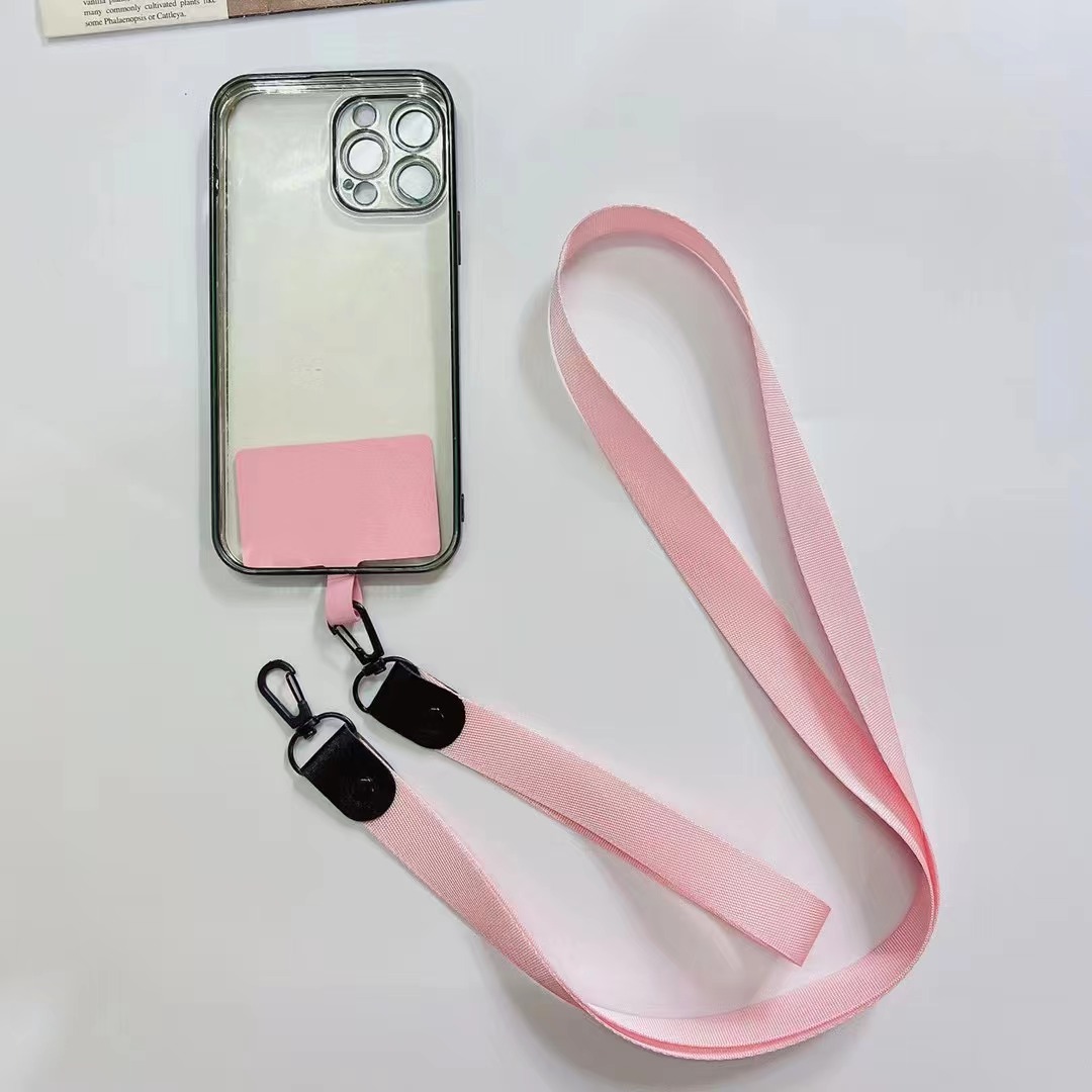 手机挂绳/织带手机挂绳/万能绳手机绳白底实物图