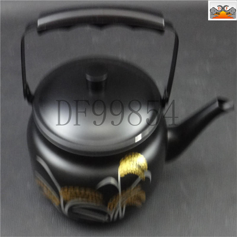 DF99854، غلاية الشاي الصغيرة المصنوعة من الفولاذ غير القابل للصدأ، والمغلفة بالألوان في مطعم غلاية في فندق غلاية في فندق DF Tرادينغ هاوس details Picture
