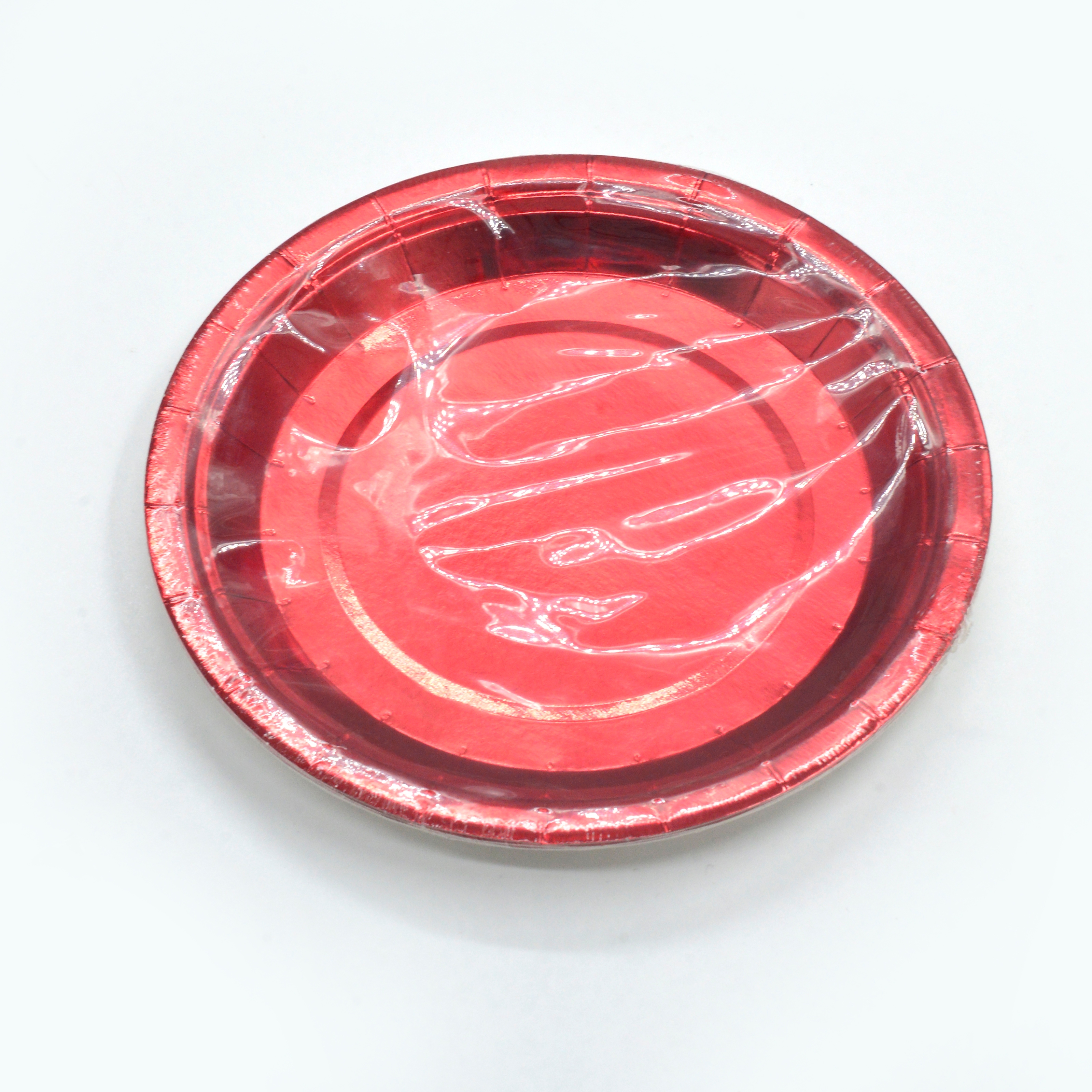 Influencer desechable rojo pastel plato details Picture