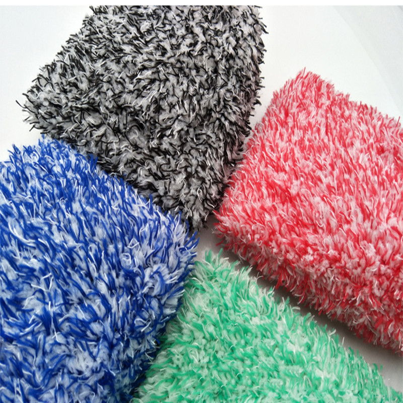 Car washing, cleaning and beauty gloves, thickened double-sided Chenille car cleaning gloves, rags, long plush car washing gloves, QW131 Item Picture