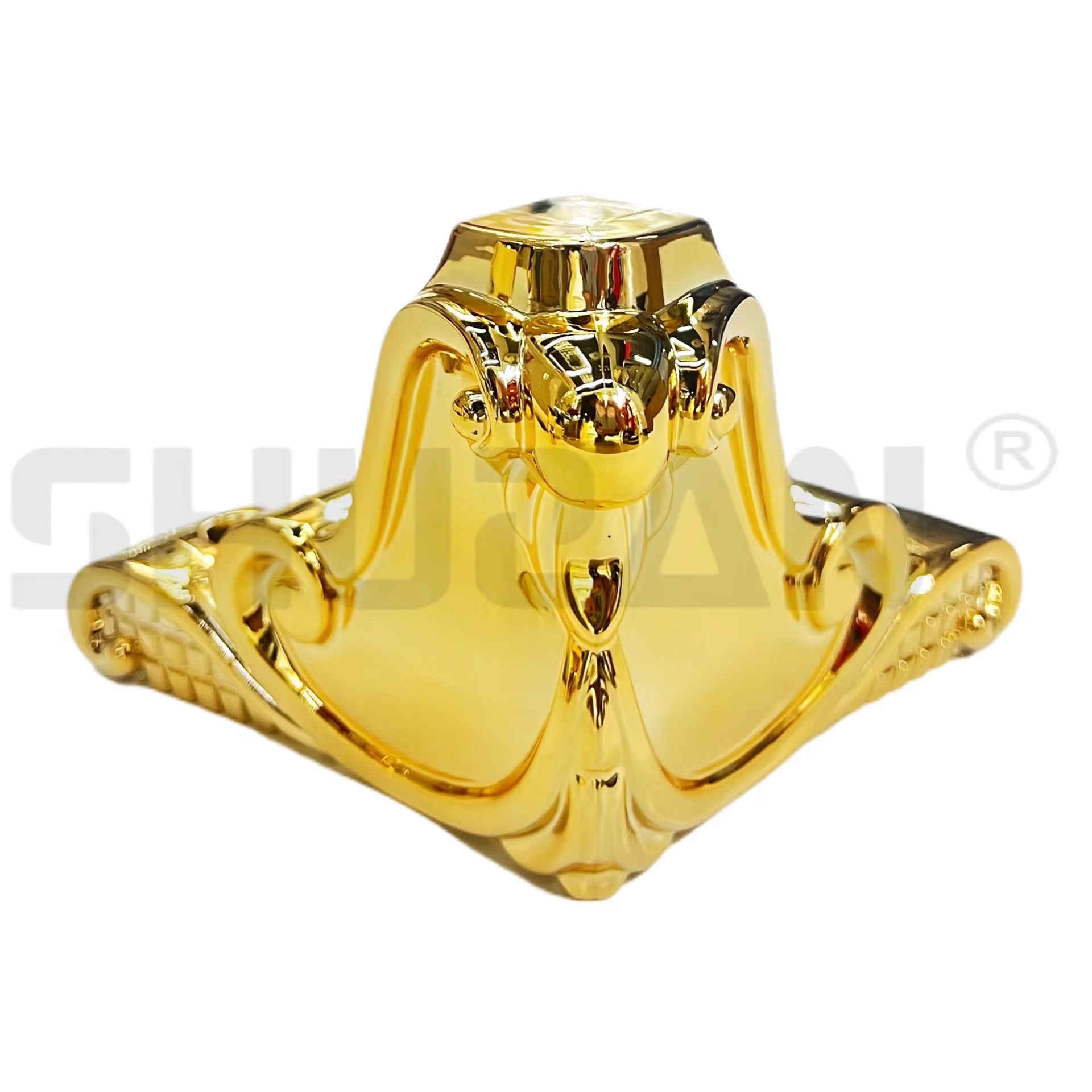 Shuzan Saudi style luxury gold and silver plastic sofa legs, cabinet legs, two-in-one cabinet legs, alloy cabinet legs, high-load-bearing and stable model, and other hardware tools Specification image