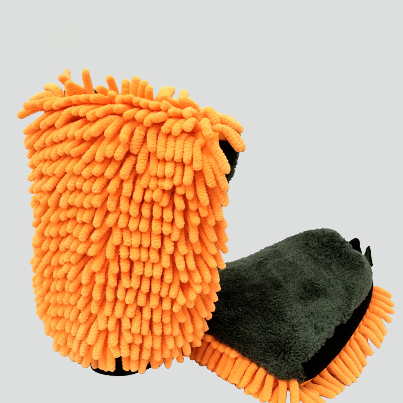 Chenier multi-purpose cleaning gloves, Chenier car wash gloves, microfiber waterproof car cleaning gloves, coral velvet car beauty, kitchen and home cleaning gloves, QW132 details Picture