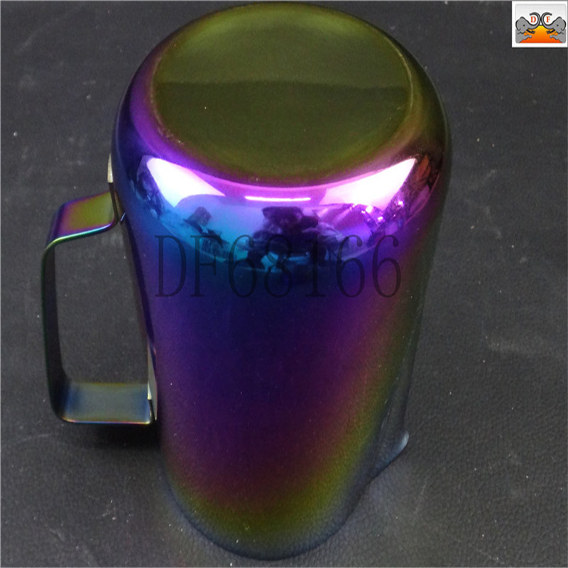镀钛拉花杯/不锈钢拉花杯尖嘴/咖啡拉花缸/奶泡杯/咖啡用具/DF TRADING HOUSE细节图
