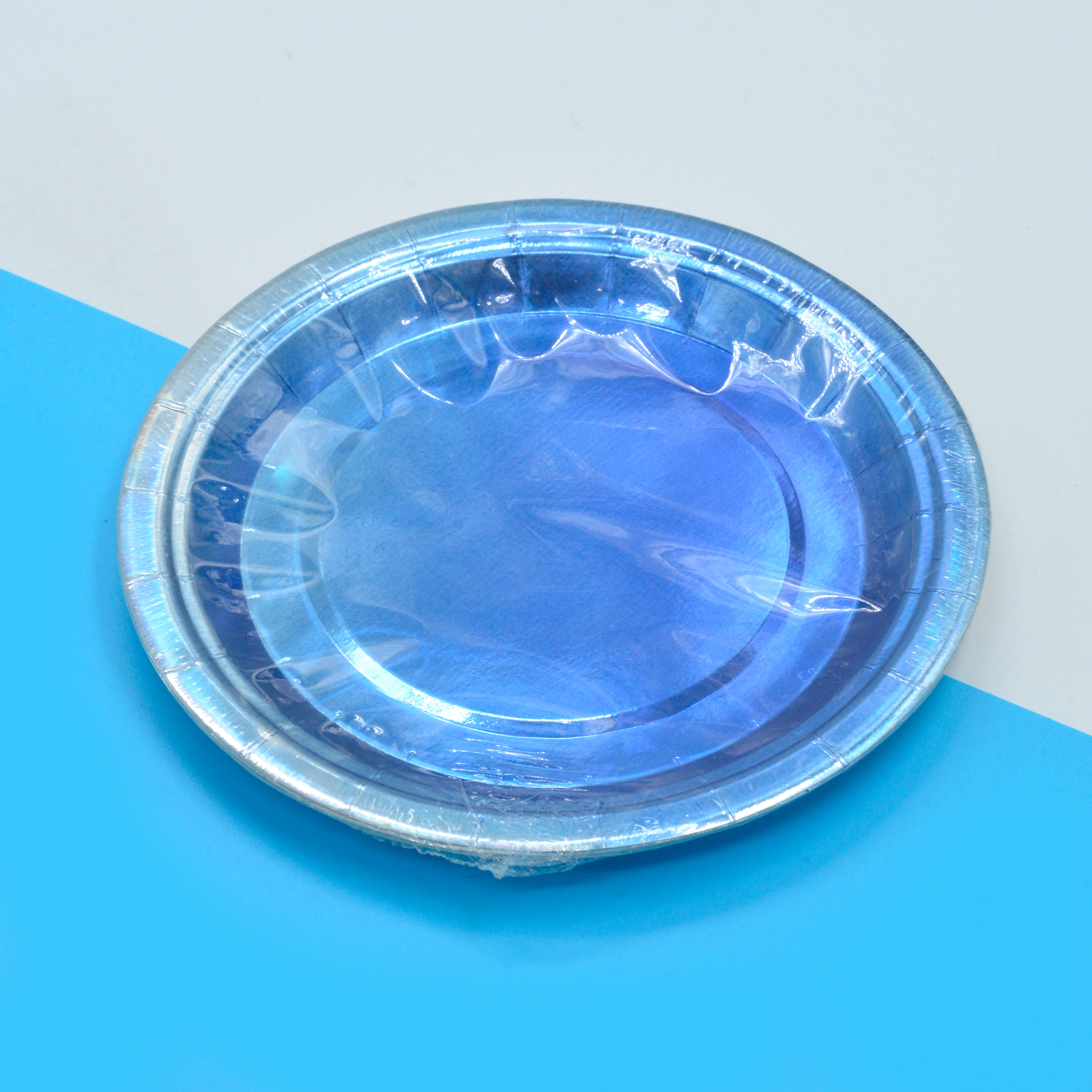 Disposable round blue creative cake plate for Internet celebrities 1